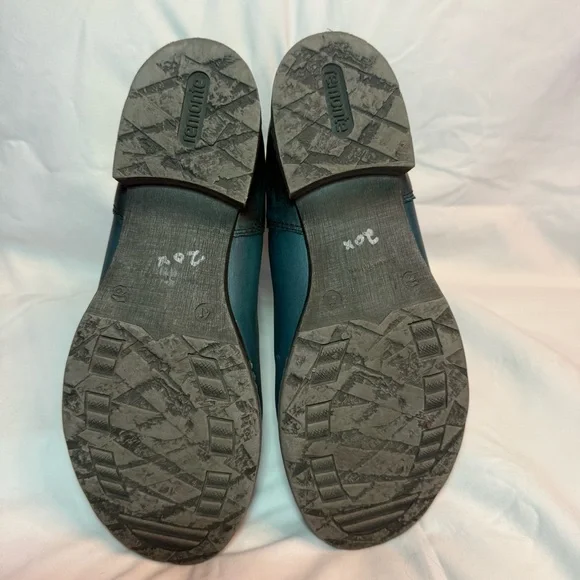 Remonte Teal Leather Ankle Boots - Picture 7 of 9